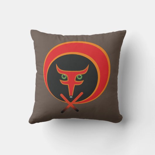 Fox of life - Red. Kissen (Rückseite)