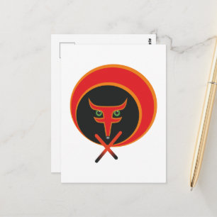 Fox of life - Red. Postkarte