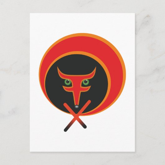 Fox of life - Red. Postkarte (Vorderseite)
