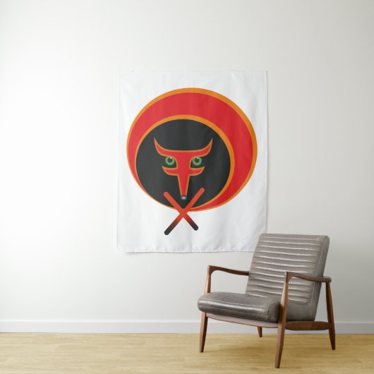 Fox of life - Red. Wandteppich (Beispiel)