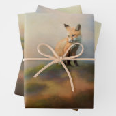 Fox on a Hill Wildlife Decoupage Geschenkpapier Set (Beispiel)
