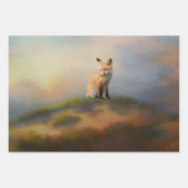 Fox on a Hill Wildlife Decoupage Geschenkpapier Set (Vorderseite)