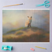 Fox on a Hill Wildlife Decoupage Seidenpapier (Basteln)
