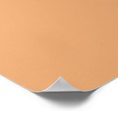 Fox on Blassorange Kinderzimmer Art Poster (Ecke)