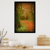 Fox on Golden Path Poster ~ Fantasy (Küche)