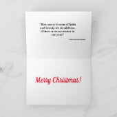 Fox on Snow Christmas Card Karte (Innenseite)