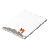 🦊 Fox on the Rock Notizbuch / Notizblock (Rotiert)