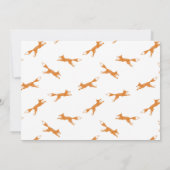 Fox Orange White 2. Geburtstag Foto Einladung (Rückseite)