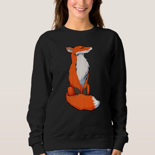 Fox Orange Wild Forest Spiritual Nature Fan Animal Sweatshirt (Vorderseite)