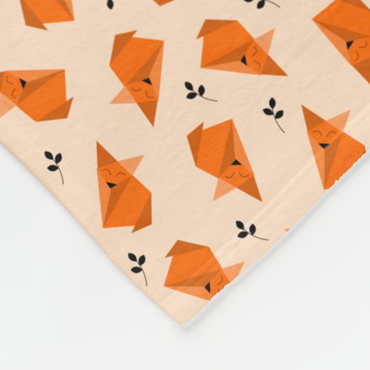 Fox Origami Fleecedecke (Ecke)