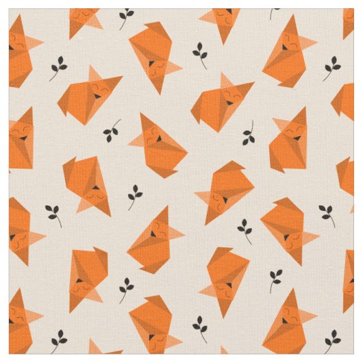 Fox Origami Stoff (Nahaufnahme)