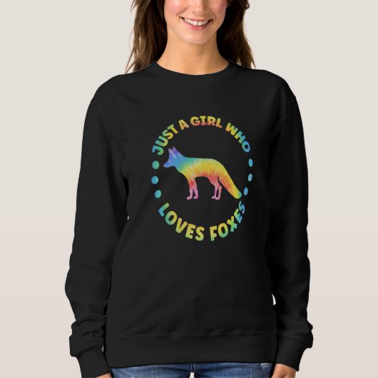 Fox Outfit for Foxes Lovers Apparel Women Girls Pr Sweatshirt (Vorderseite)