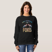 Fox Outfit for Foxes Lovers Apparel Women Girls Pr Sweatshirt (Vorne ganz)