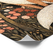 Fox Painting Art Print Woodland Wand Kunst (Ecke)