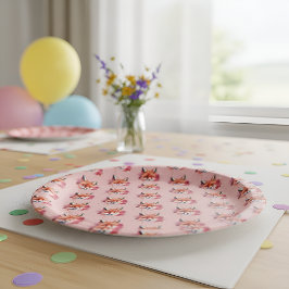 Fox Paper Plates Pappteller