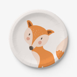 Fox Paper Tellers Baby Dusche Woodlandtiere Niedli Pappteller