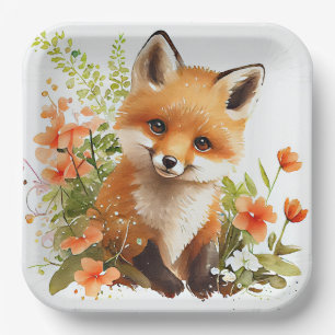 Fox Pappteller, Waldtier-Party Pappteller
