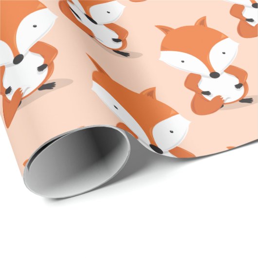 Fox Pattern Animal Geschenkpapier (Rolleneckpunkt)