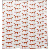 Fox Pattern Duschvorhang (Vorderseite)