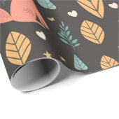 Fox Pattern Geschenkpapier (Rolleneckpunkt)