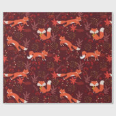 Fox Pattern Geschenkpapier (Flach)