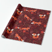 Fox Pattern Geschenkpapier (Ungerollt)