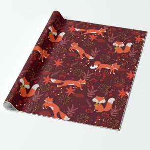 Fox Pattern Geschenkpapier