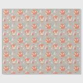 Fox Pattern Geschenkpapier (Flach)