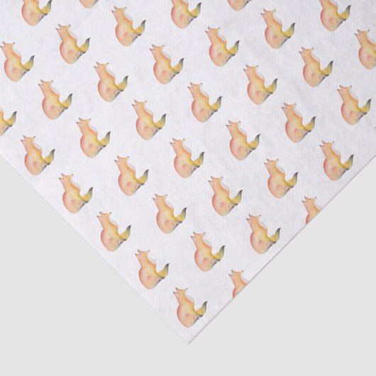 Fox Pattern Wrapping Papper Tissue Seidenpapier (Ausschnitt)