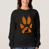 Fox paw fox hunting hunt hunter  2 sweatshirt (Vorderseite)