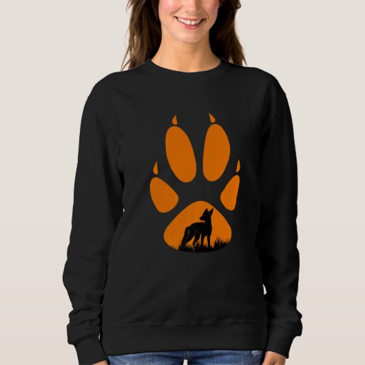 Fox paw fox hunting hunt hunter 2 sweatshirt (Vorderseite)