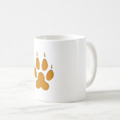 Fox Paw Print Kaffeetasse (VorderseiteRechts)