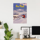 Fox Peak Neuseeland Skigebiet Poster (Heimbüro)