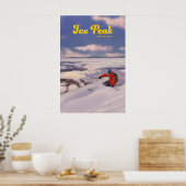 Fox Peak Neuseeland Skigebiet Poster (Küche)