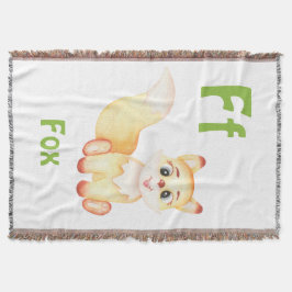 Fox personalisieren ABC: Buchstabe F - Ihren Namen Decke