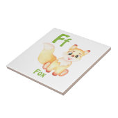 Fox personalisieren ABC: Buchstabe F - Ihren Namen Fliese (Seite)