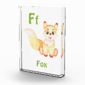 Fox personalisieren ABC: Buchstabe F - Ihren Namen Fotoblock (Rechts)