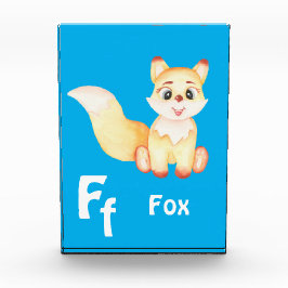 Fox personalisieren ABC: Buchstabe F - Ihren Namen Fotoblock