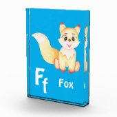 Fox personalisieren ABC: Buchstabe F - Ihren Namen Fotoblock (Rechts)