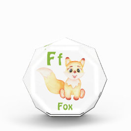 Fox personalisieren ABC: Buchstabe F - Ihren Namen Fotoblock