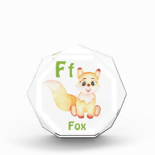 Fox personalisieren ABC: Buchstabe F - Ihren Namen Fotoblock