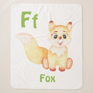 Fox personalisieren ABC: Buchstabe F - Ihren Namen Sherpadecke
