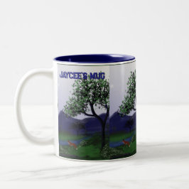 Fox personalized Mug Zweifarbige Tasse