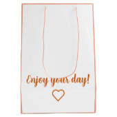 Fox Pixelart, Pixel Art, happy birthday Mittlere Geschenktüte (Rückseite)