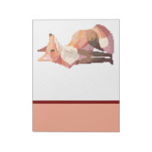 Fox, pixelart, Pixel Art Notizblock (Rotiert)