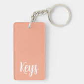 Fox, pixelart, Pixel Art Schlüsselanhänger (Rückseite)