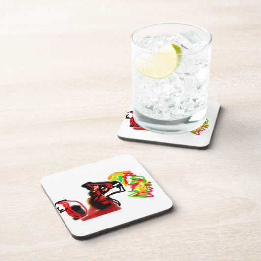 Fox playing now autumn  getränkeuntersetzer (Rechte Seite)