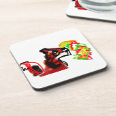 Fox playing now autumn  getränkeuntersetzer (Linke Seite)