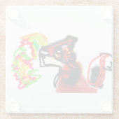 Fox playing now autumn  glasuntersetzer (Rückseite)