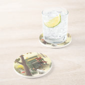 Fox Playing Piano Getränkeuntersetzer (Seite)